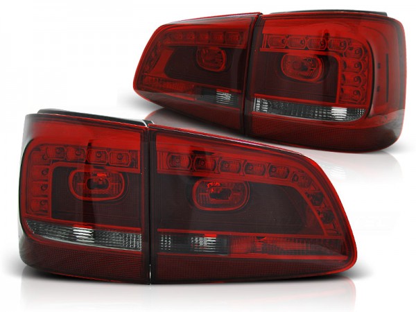 LED Rückleuchten für VW Touran 1T GP2 Facelift Bj. 10-15 Rot/Smoke