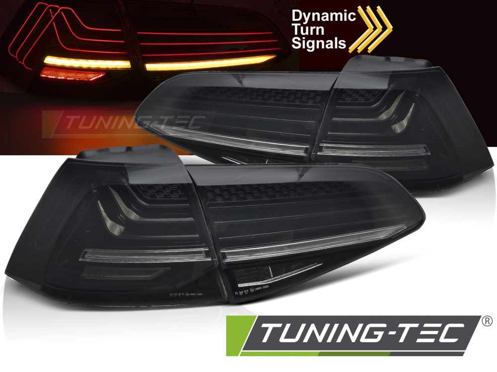 LED Rückleuchten für VW Golf 7 Limo Bj. 12-19 Smoke dynamischer Blinker Laser-Look