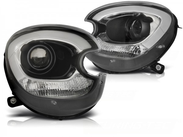 Xenon Scheinwerfer LED Tagfahrlicht Optik für Mini Countryman R60 Paceman R61 Bj. 10-14 Schwarz LTI