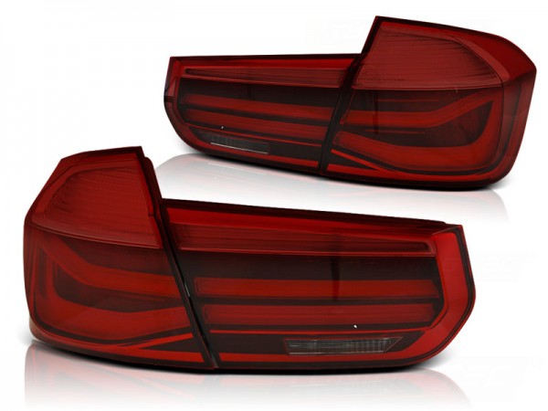LED Lightbar Rückleuchten für BMW F30 Limo Bj. 11-15 Rot