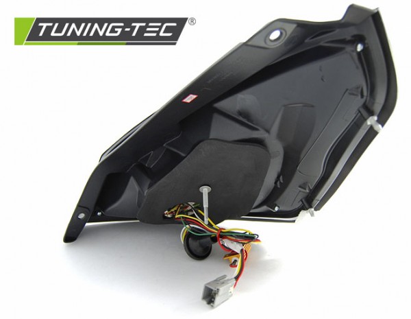 LED Lightbar Rückleuchten für Ford Fiesta MK7 Bj. 13-17 Rot/Chrom