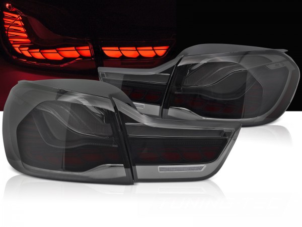 Voll LED Rückleuchten für BMW F32 F33 F82 Bj. 13-21 Smoke in OLED Technik dynamischer Blinker