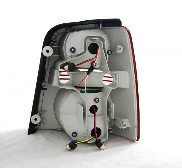 LED Rückleuchten für VW Touran 1T / 1T GP Bj. 03-10 Rot/Chrom