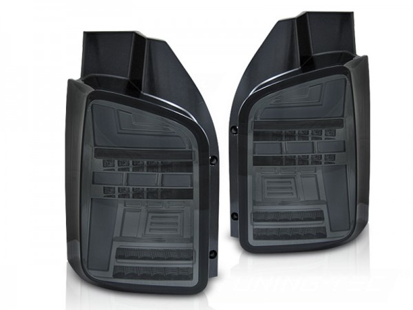 Voll LED Lightbar Rückleuchten für VW T6.1 Bj. 19- Smoke (Flügeltüren / Halogen)