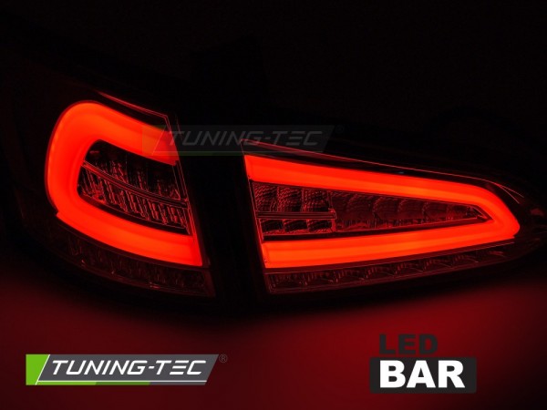 Voll LED Lightbar Rückleuchten für Ford Focus MK3 Turnier Bj. 11-18 Chrom