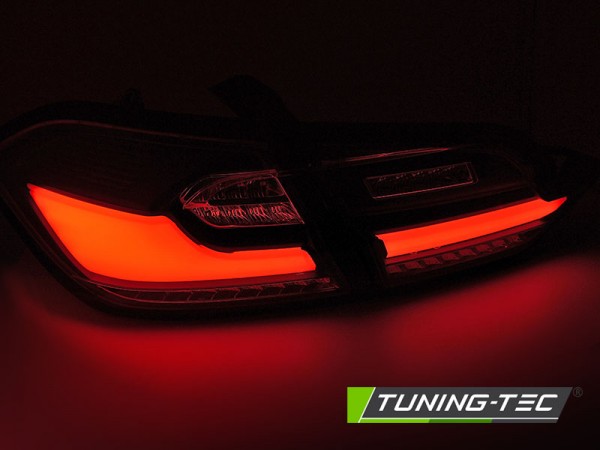 Voll LED Lightbar Rückleuchten für Ford Fiesta MK8 Bj. 17-23 Chrom