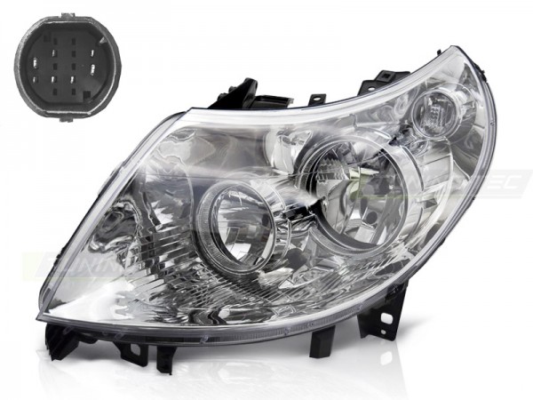 Scheinwerfer Links für Fiat Ducato Peugeot Boxer Citroen Jumper Bj. 06-10 Gelb Stecker