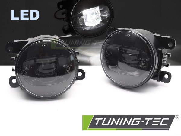 LED Nebelscheinwerfer Set Schwarz für Dacia Duster Logan Sandero Solenza