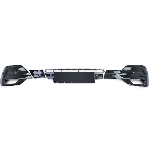 Stoßstange Gitter Blenden Set für VW T6.1 Bj. 19-24 Schwarz Glanz für 6 PDC
