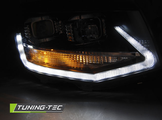 Scheinwerfer DRL LED Tagfahrlicht für VW T6 Bj. 15-19 Schwarz, T6, VW, Scheinwerfer