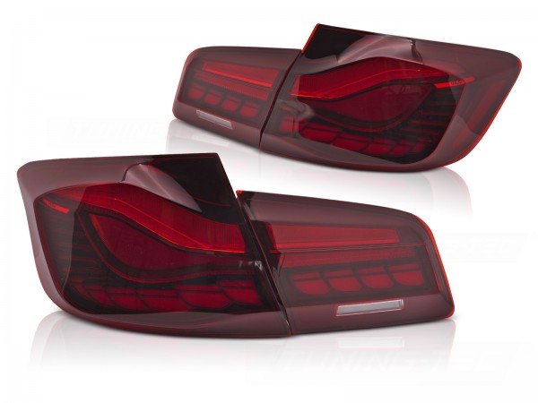 Voll LED Rückleuchten für BMW F10 Limo Bj. 10-16 Rot in OLED Technik dynamischer Blinker