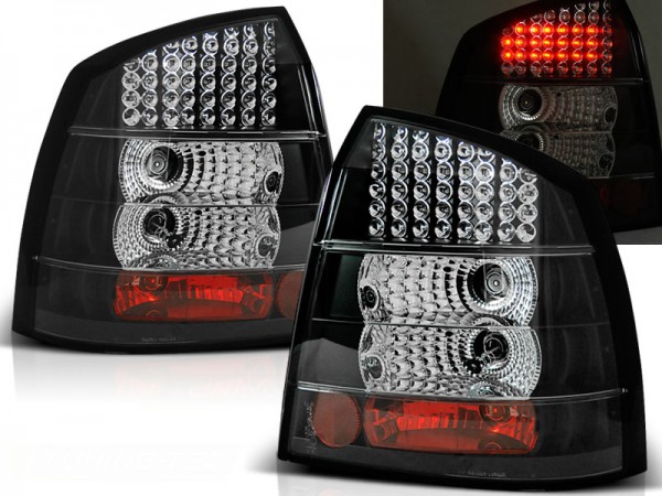 LED Rückleuchten für Opel Astra G Limo Bj. 98-04 Schwarz