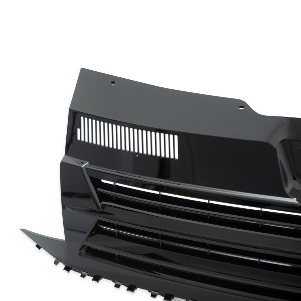 Sportgrill Kühlergrill ohne Emblem für VW T6 Bj. 2015-2019 Schwarz Hochglanz