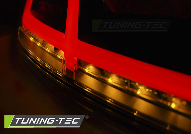 Voll LED Lightbar Rückleuchten für Audi TT 8J Bj. 06-14 Schwarz dynamischer Blinker