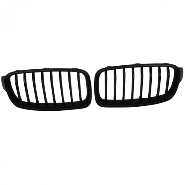 Nieren Kühlergrill Frontgrill für 3er BMW F30 F31 Bj. 2011- Schwarz