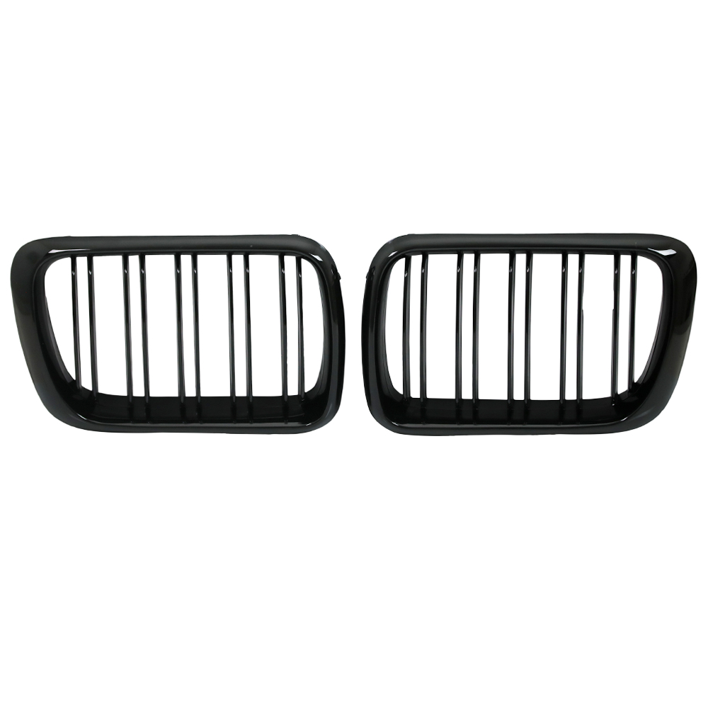 Nieren Kühlergrill Frontgrill für BMW E36 Bj. 96-99 Schwarz Klavierlack Doppelsteg