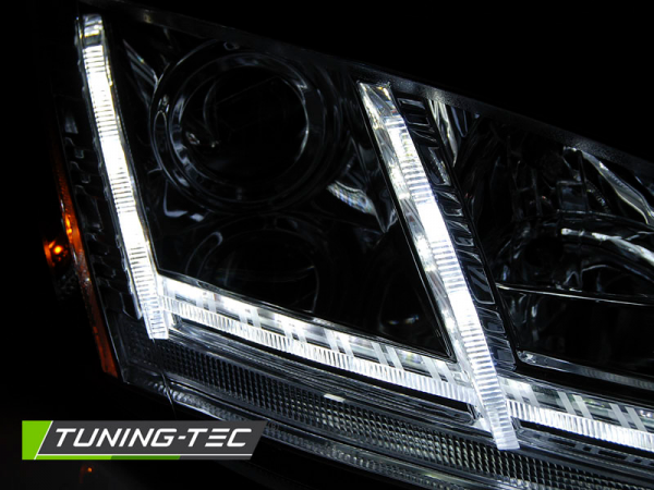 Xenon Scheinwerfer DRL LED Tagfahrlicht für Audi TT 8J Bj. 06-10 Chrom