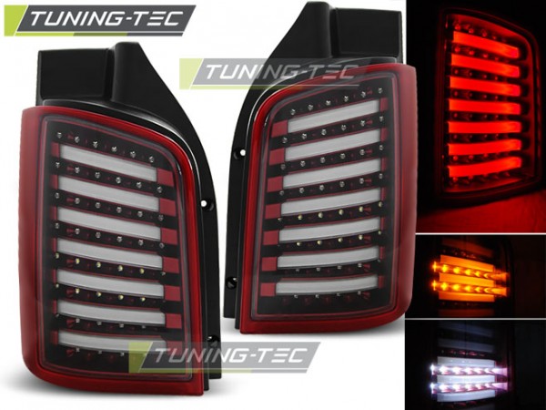 LED Lightbar Rückleuchten für VW T5 / T5 GP Bj. 03-15 Rot (Heckklappe)