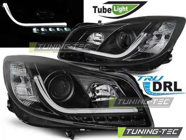 Scheinwerfer DRL LED Tagfahrlicht für Opel Insignia Bj. 08-12 Schwarz LTI