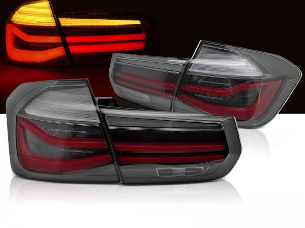 LED Lightbar Rückleuchten für BMW F30 Limo Bj. 11-19 Smoke dynamischer Blinker