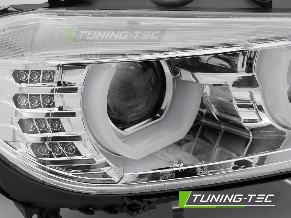 Xenon Scheinwerfer DRL LED Tagfahrlicht für BMW 3er F30 F31 Bj. 11-15 Chrom