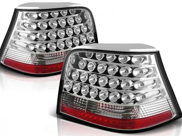 LED Rückleuchten für VW Golf 4 (IV) Limo Bj. 97-03 Chrom