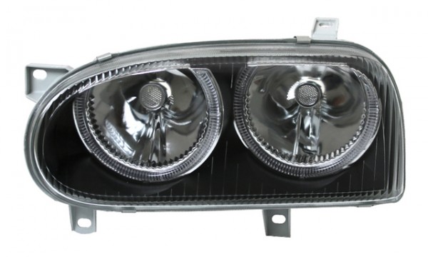 Depo Scheinwerfer Angel Eyes für VW Golf 3 91-97 Schwarz