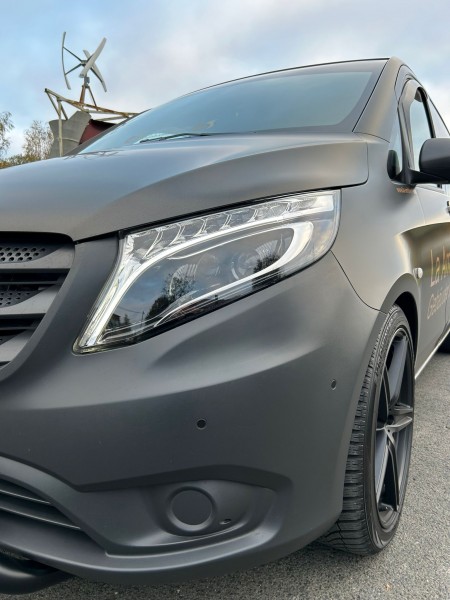 Voll LED Scheinwerfer Tagfahrlicht für Mercedes V-Klasse / Vito W447 Bj. 14-23 Schwarz LED Blinker