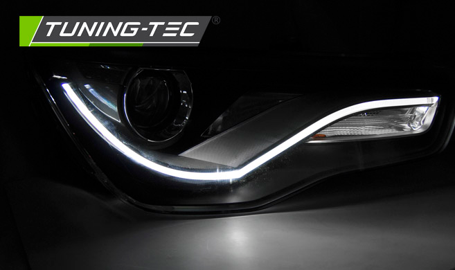 Scheinwerfer DRL LED Tagfahrlicht für Audi A1 8X Bj. 10-14 Schwarz