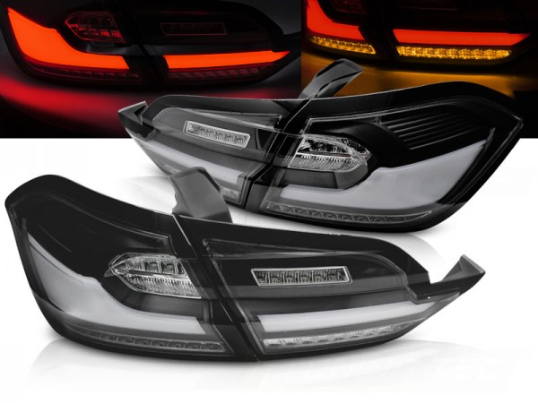 Voll LED Lightbar Rückleuchten für Ford Fiesta MK8 Bj. 17-23 Schwarz