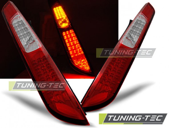 LED Rückleuchten für Ford Focus MK2 Facelift Bj. 08-11 Rot/Chrom