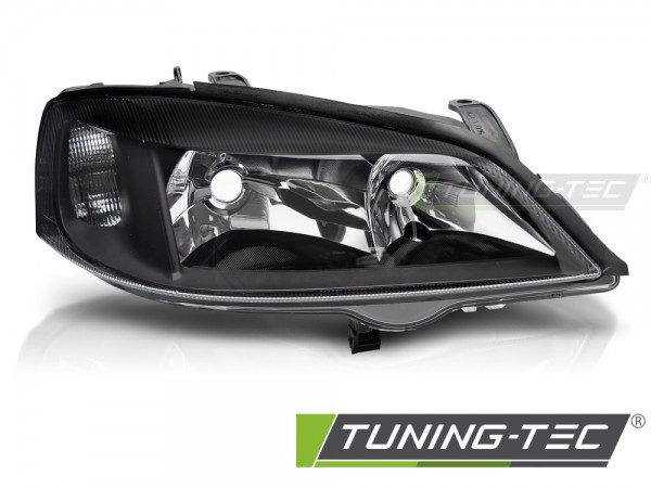 Scheinwerfer Halogen Rechts für Opel Astra G Bj. 98-05 Schwarz LWR H7 HB3 TYC