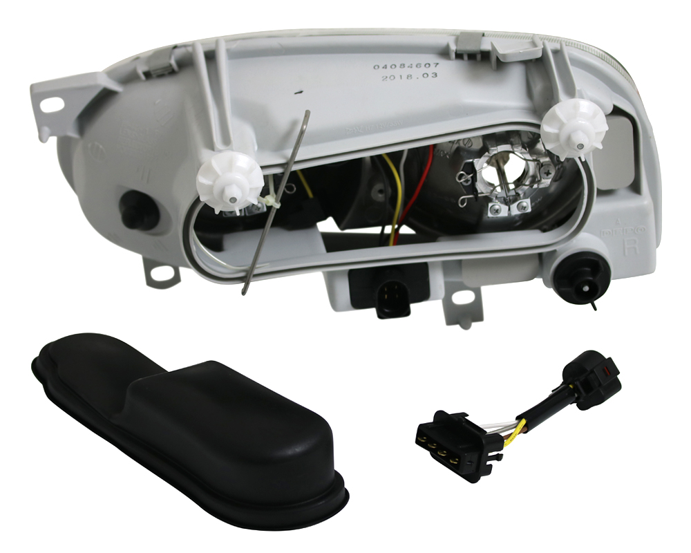 Scheinwerfer Klarglas für VW Golf 3 Bj. 91-97 Chrom