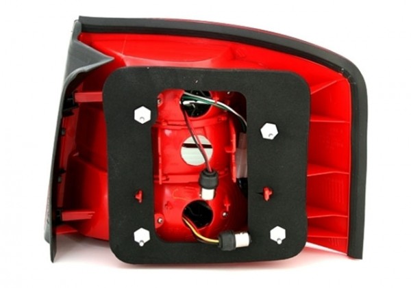 LED Rückleuchten für Audi A6 C5 4B Avant Bj. 97-04 Rot/Chrom mit LED Blinker