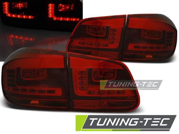 LED Rückleuchten für VW Tiguan 5N Facelift Bj. 11-15 Rot/Smoke