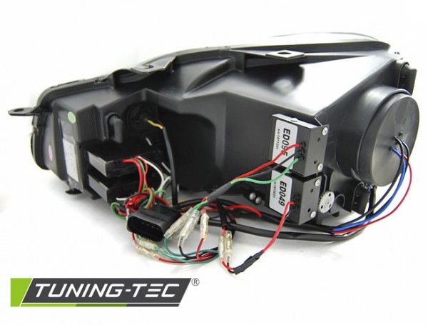 Scheinwerfer U-Tube LED Tagfahrlicht für VW Golf 6 Bj. 08-13 Schwarz Edition