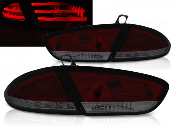 LED Rückleuchten für Seat Leon 1P1 Facelift Bj. 09-12 Rot/Smoke
