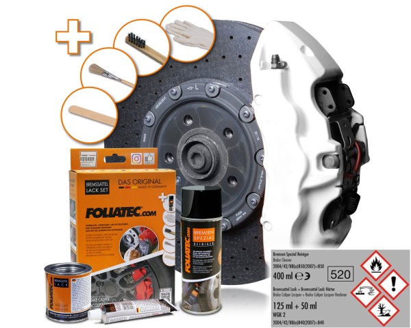 FOLIATEC Bremssattellack Weiss Bremssattelfarbe Bremssattel 2168