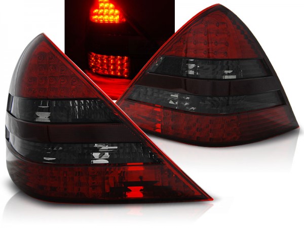 LED Rückleuchten für Mercedes SLK R170 Bj. 96-04 Rot/Smoke