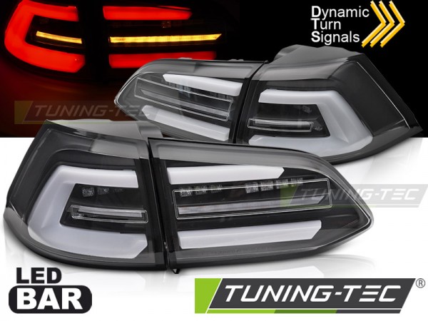 Voll LED Lightbar Rückleuchten für VW Golf 7 (VII) Variant Bj. 13-17 Schwarz