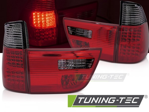 LED Rückleuchten für BMW X5 E53 Bj. 99-03 Rot/Smoke