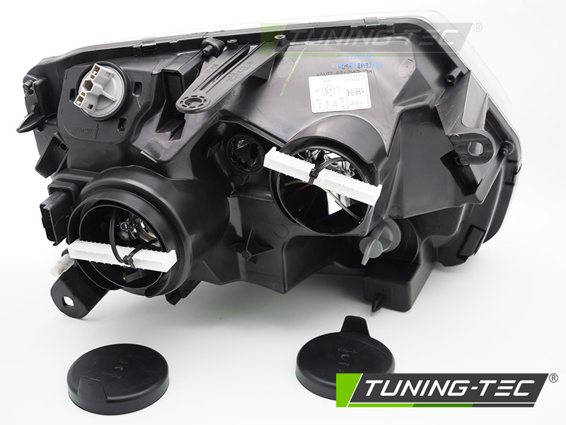Scheinwerfer Halogen Set für Dacia Duster H79 Bj. 13-15 DRL H1 H7 Schwarz