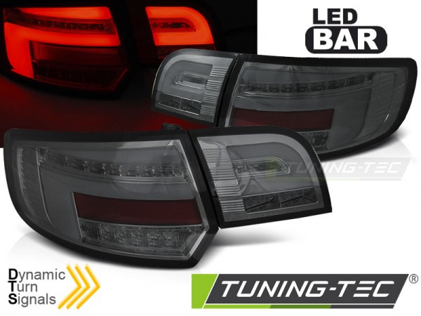 Voll LED Lightbar Rückleuchten für Audi A3 8P Sportback Bj. 08-12 Smoke dynamischer Blinker