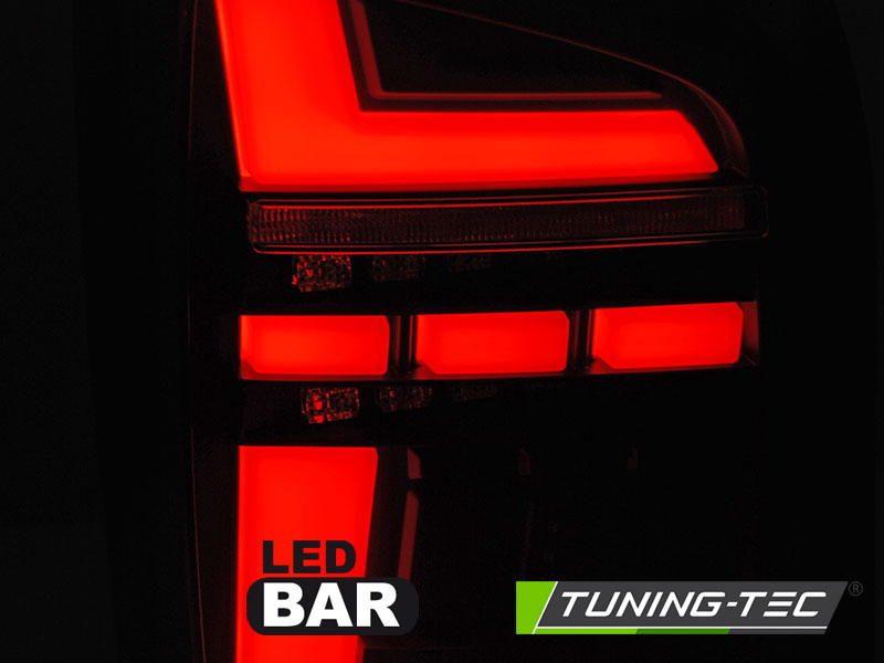Voll LED Lightbar Rückleuchten für VW T5 Bj. 03-09 Smoke dynamischer Blinker (Flügeltüre