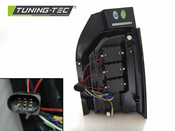 Voll LED Lightbar Rückleuchten für VW T6 Bj. 15-19 Smoke (Heckklappe / LED)