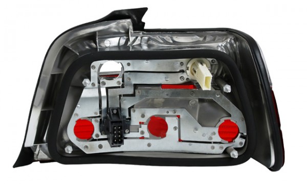 Rückleuchten Klarglas für BMW E36 Limo Bj. 90-98 Rot/Weiss