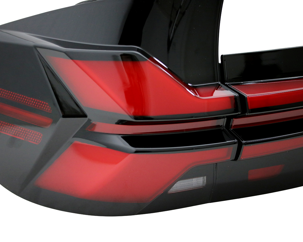Voll LED 3D Lightbar Rückleuchten für BMW X5 E70 Bj. 07-10 Rot/Schwarz