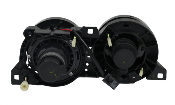 Scheinwerfer Klarglas für BMW 3er E30 Bj. 82-94 Schwarz mit Fadenkreuz