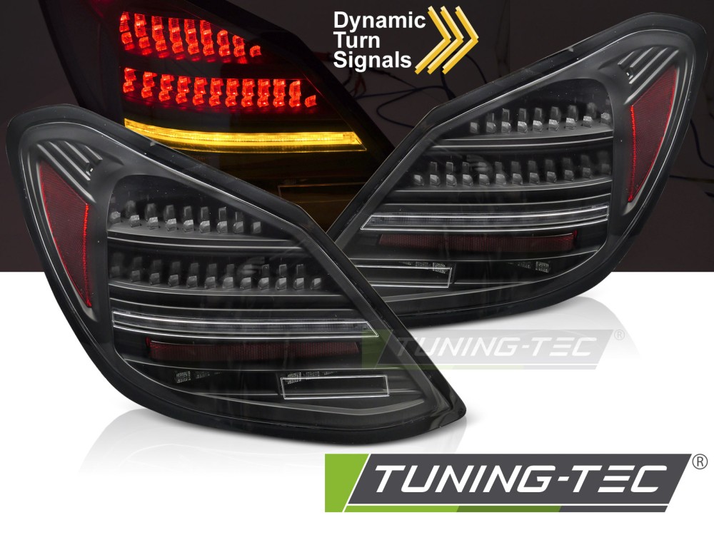 Voll LED Rückleuchten für Mercedes C-Klasse W205 Limo Bj. 14-21 Schwarz Chrom OE LED