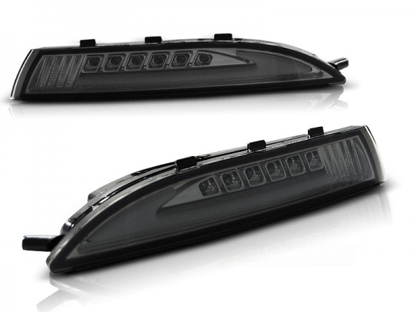 LED Lightbar Frontblinker + Standlicht für VW Scirocco 3 III Bj. 2008-2014 Smoke